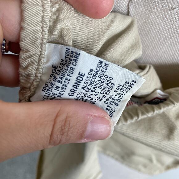 Y2K Faded Glory Top Women L Tan Khaki Halter‎ Polo Collared Preppy Tennis Indie - Picture 8 of 10